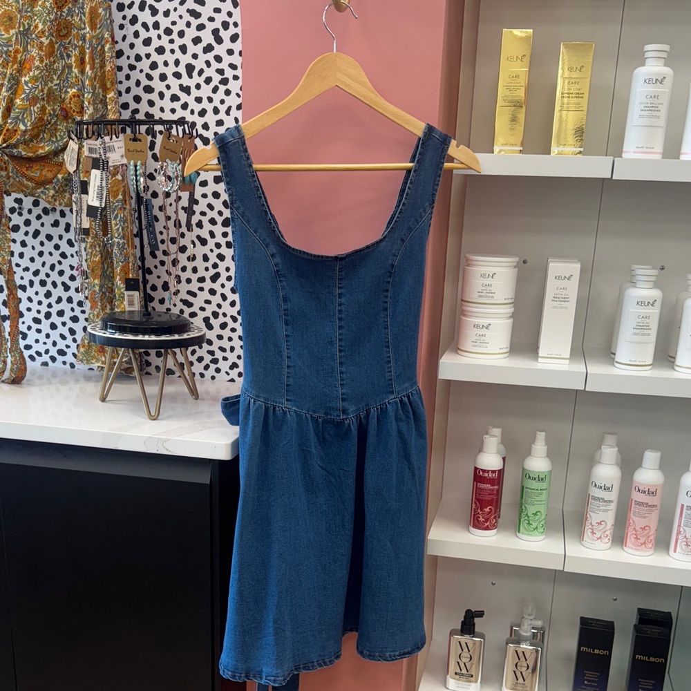 Denim Blue Sleeveless Dress